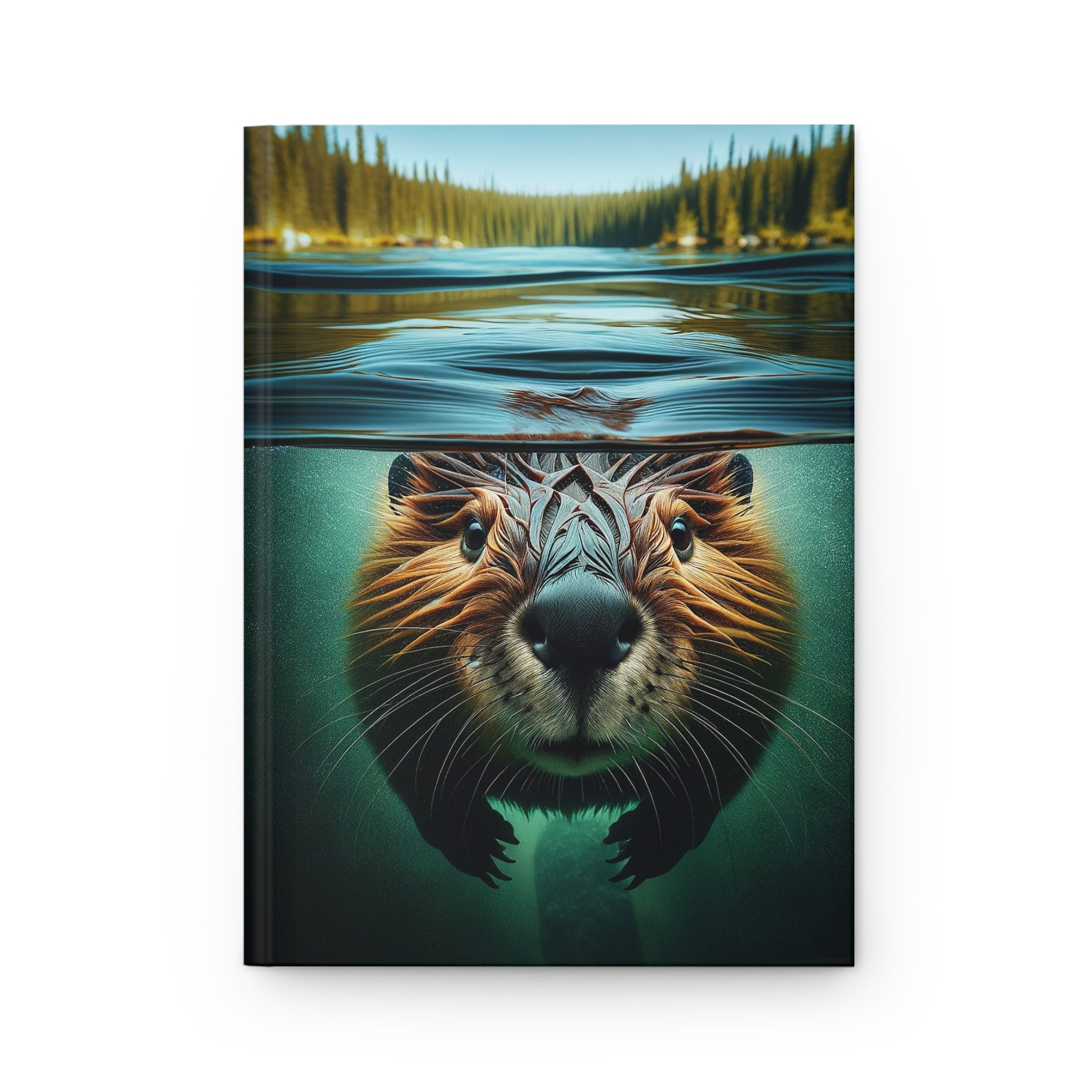 A curious beaver - Hardcover Notebook
