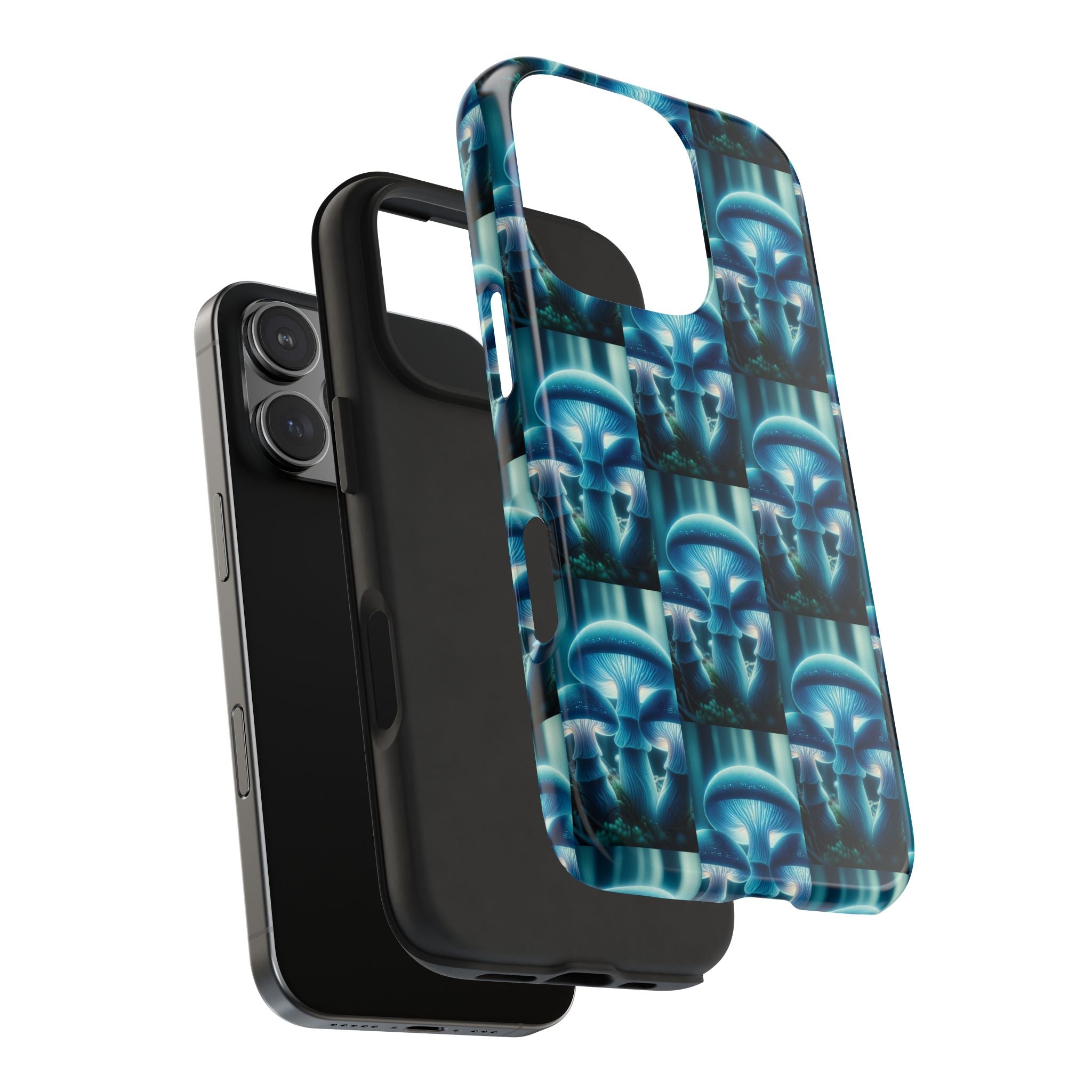Blue Mushrooms - Tough Phone Case