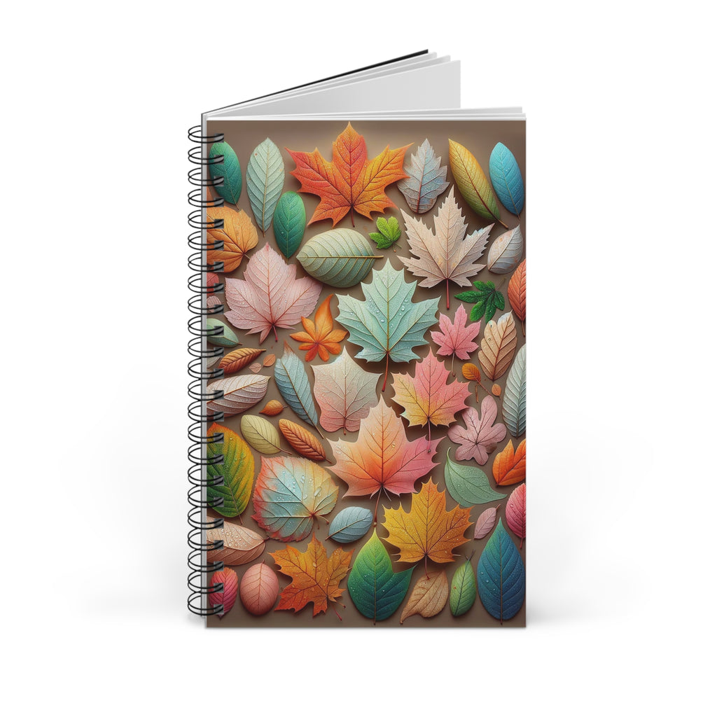 Pastel coloured leaves 2 - Spiral Journal (EU)