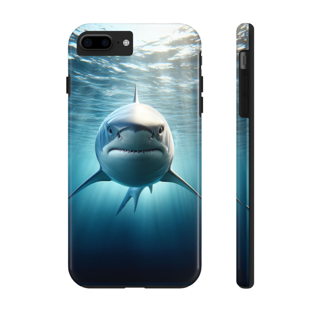 Curious shark - Tough Phone Case
