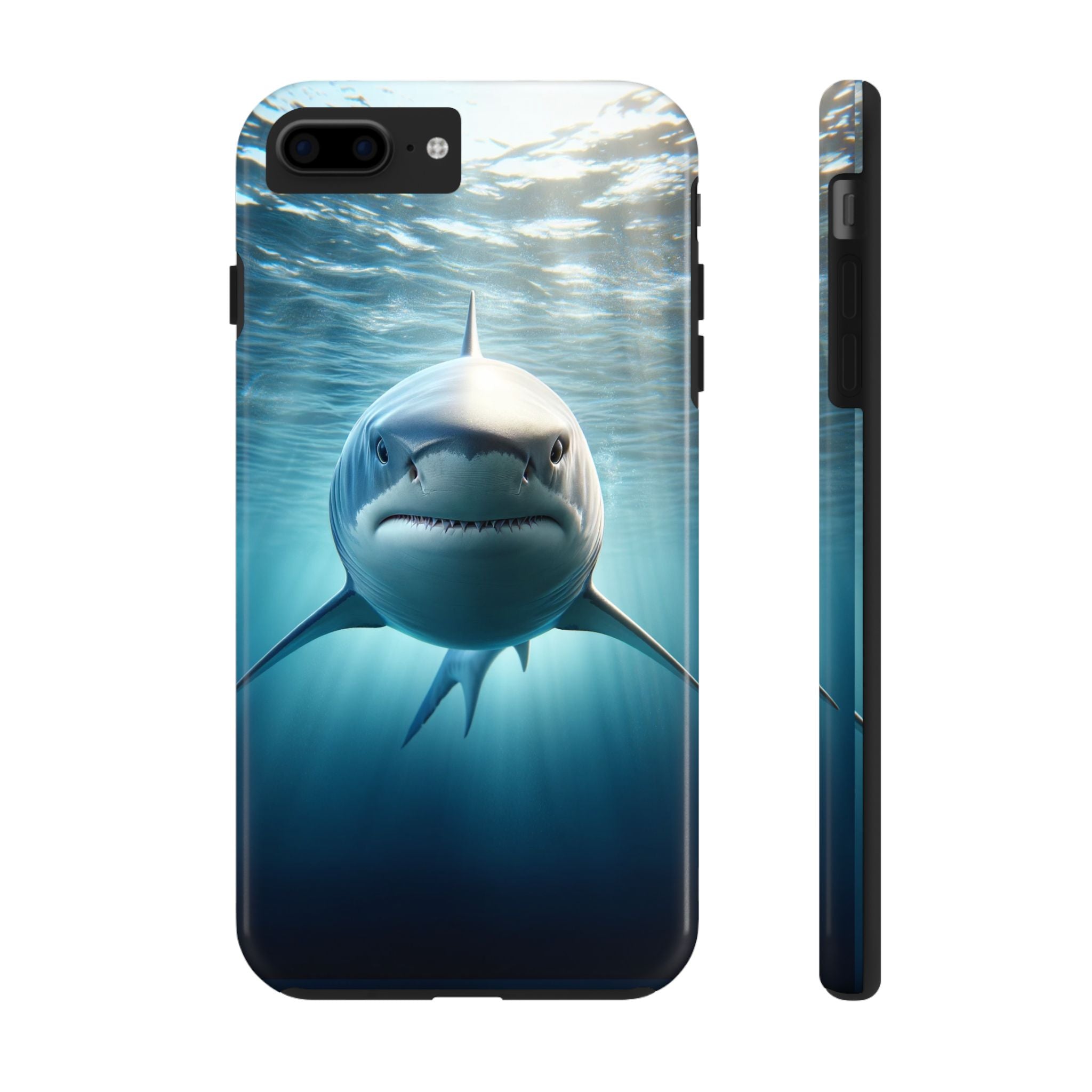 Curious shark - Tough Phone Case