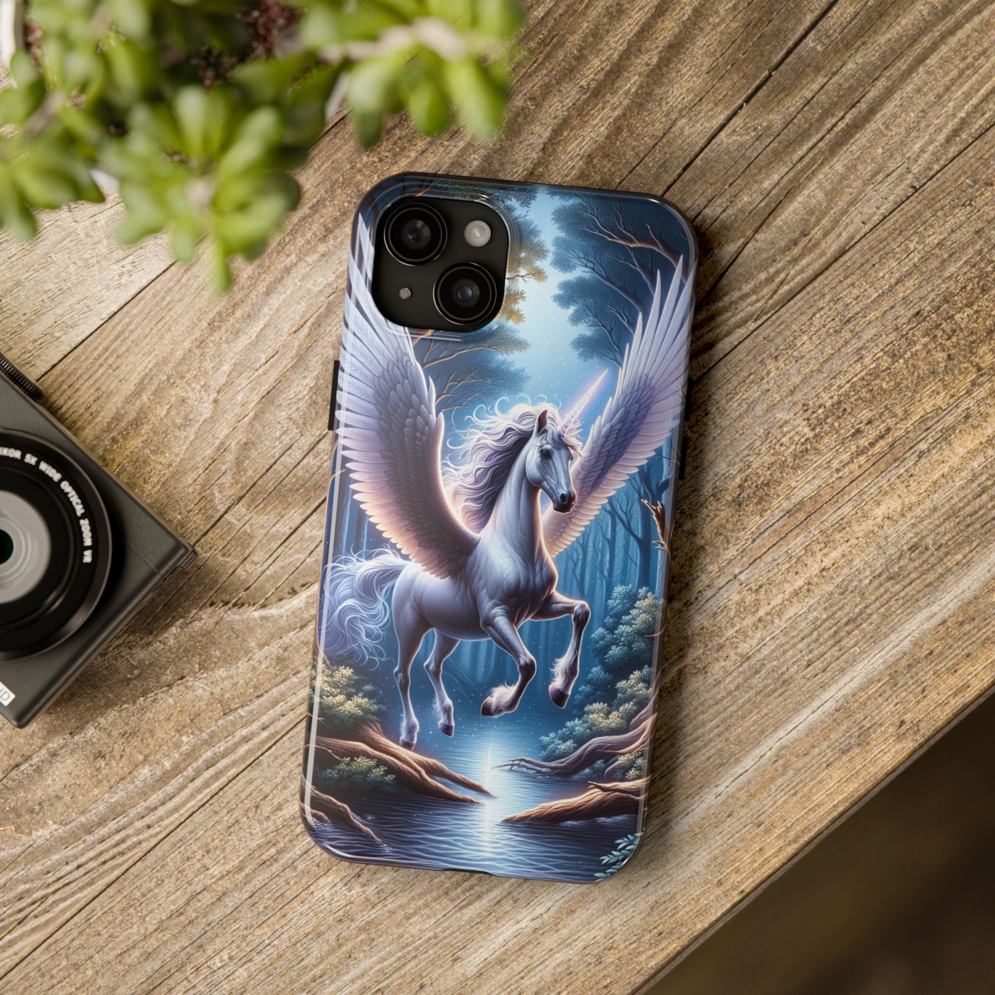 Phone Case - Unicorn Landing in Magical Forest
