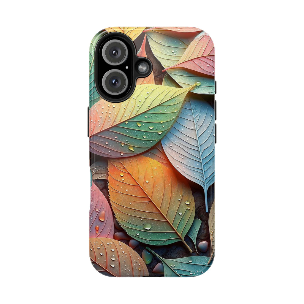 Pastel coloured leaves - Tough Phone Case