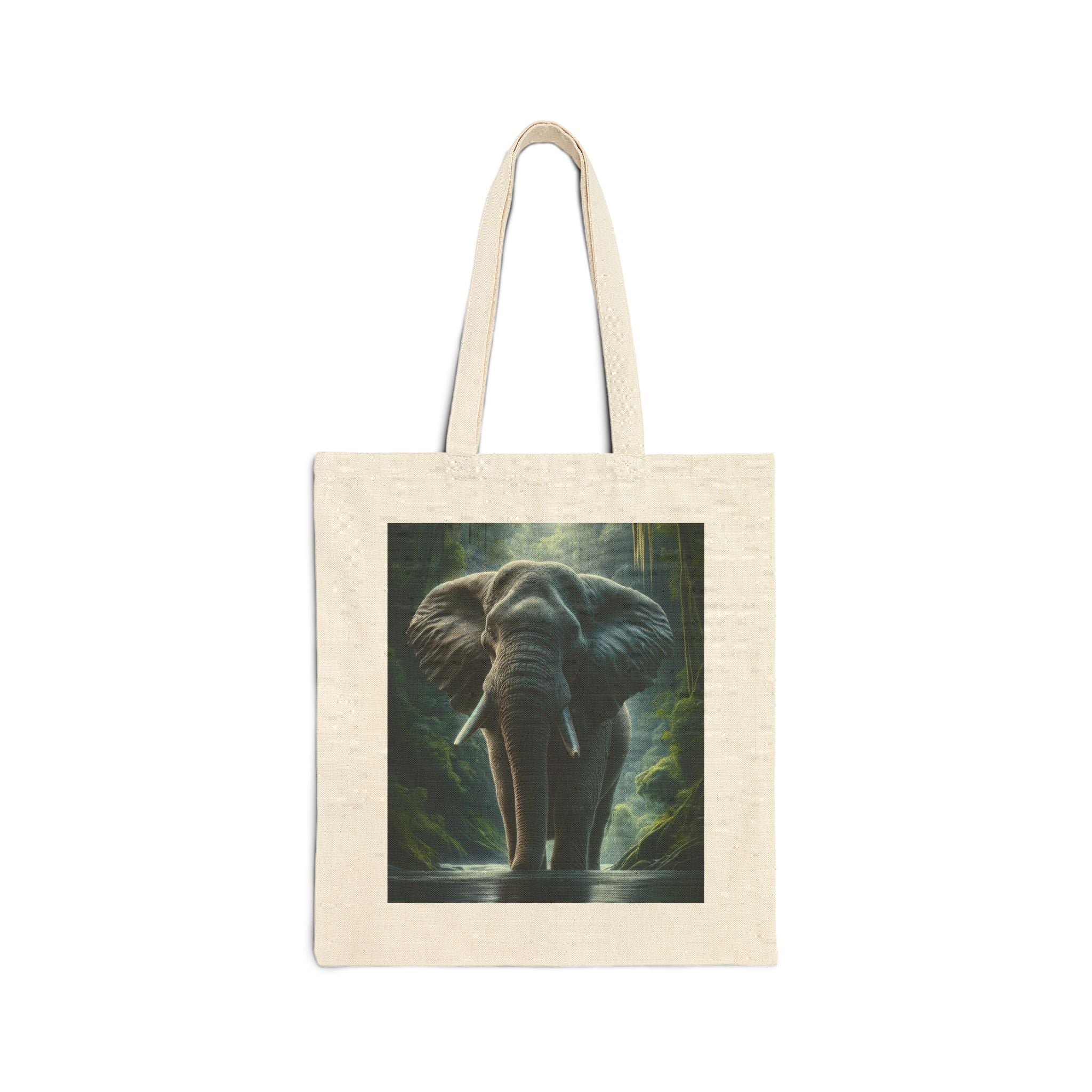 Nature-Inspired Elephant Tote Bag, Eco-Friendly Bag, Animal Lover Gift, Reusable Shopping Tote, Sustainable Canvas Bag
