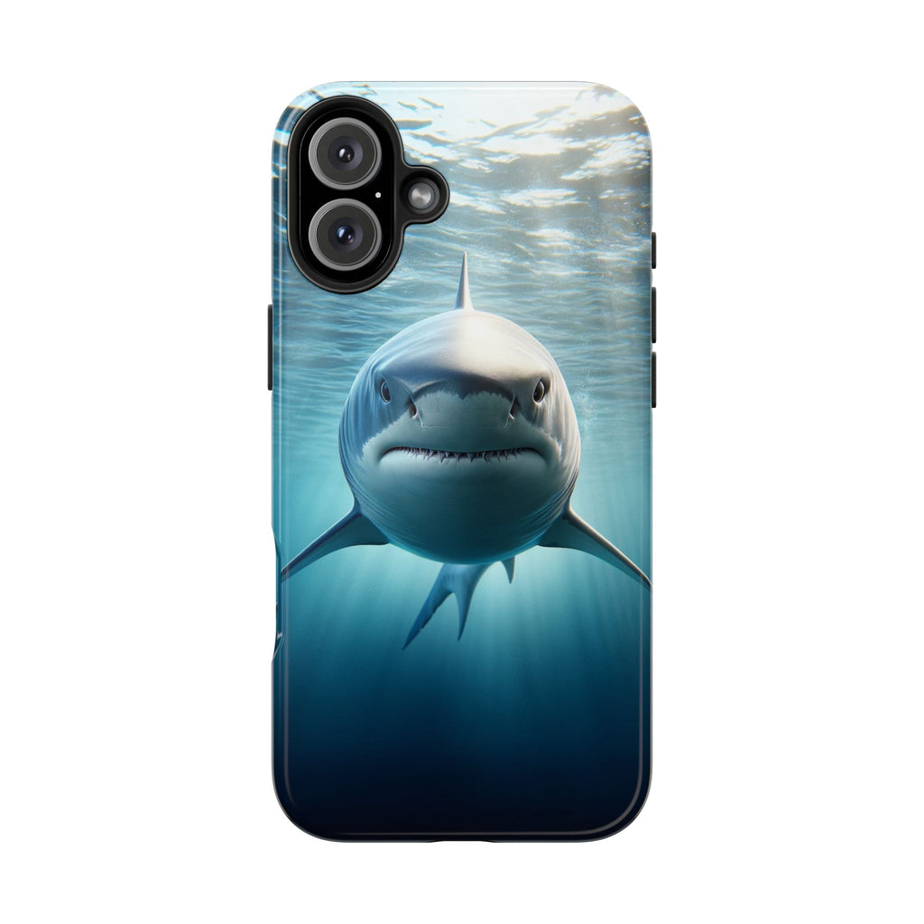 Curious shark - Tough Phone Case