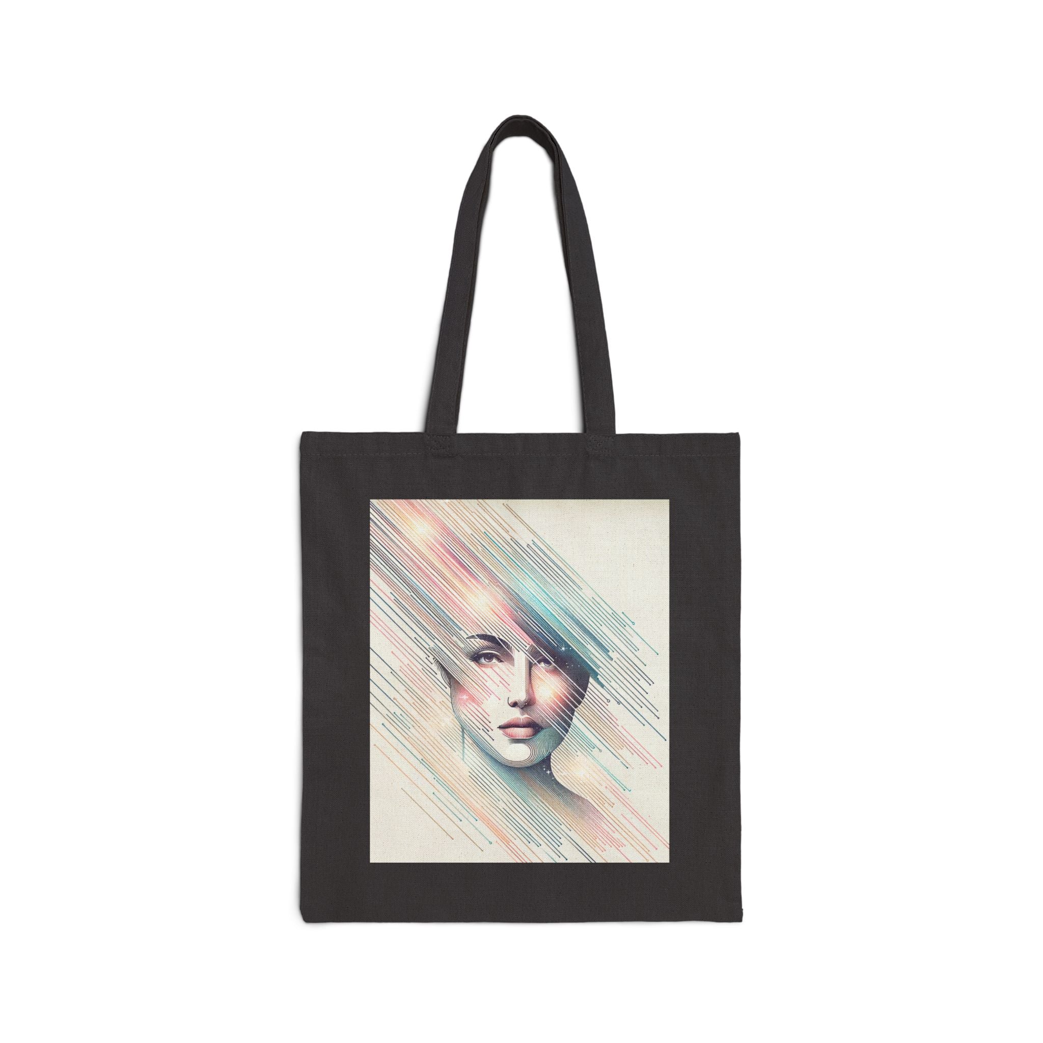 Artistic Face Design - Cotton Canvas Tote Bag